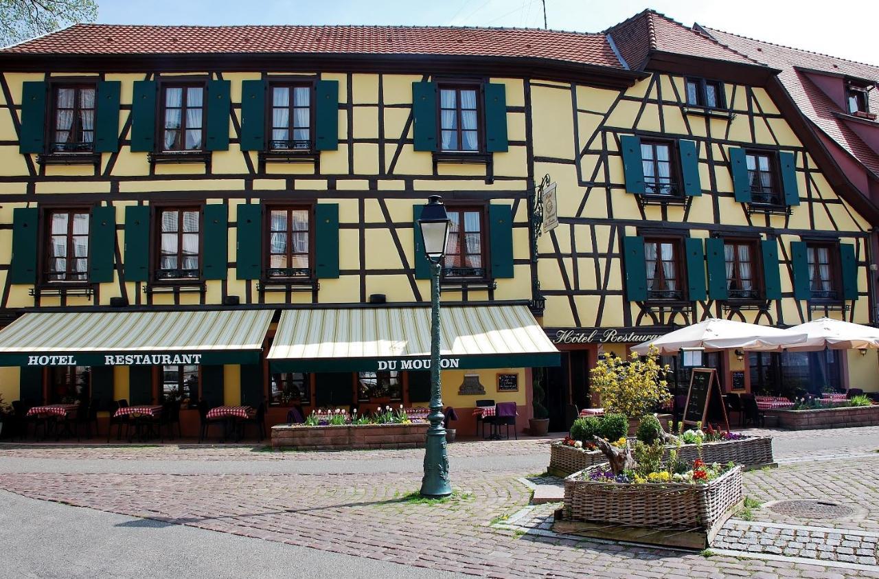 Hôtel-Restaurant du Mouton Ribeauvillé Exterior foto